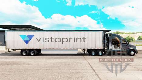 La peau Vistaprint étendue de la remorque pour American Truck Simulator