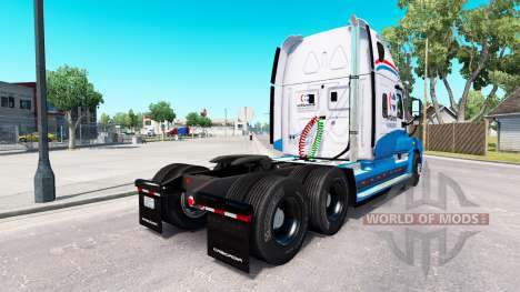 Скин Amérique du Nord на Freightliner Cascadia pour American Truck Simulator