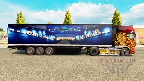 La peau FC Schalke 04 sur le semi pour Euro Truck Simulator 2