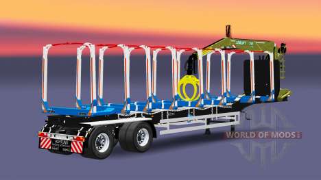 Un camion semi-remorque Huttner pour Euro Truck Simulator 2