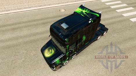 Monster Energy de la peau pour le Scania T tract pour Euro Truck Simulator 2