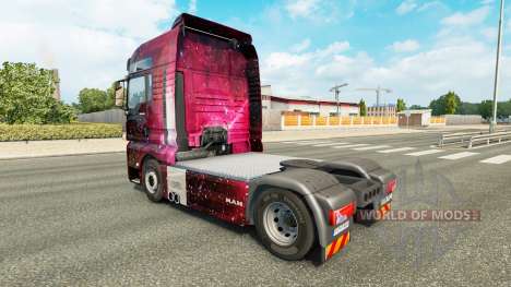 La peau Weltall sur le camion de l'HOMME pour Euro Truck Simulator 2