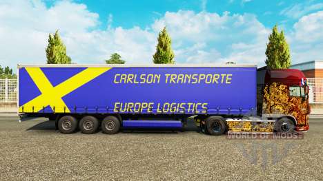 Carlson Transporte skin für Trailer für Euro Truck Simulator 2