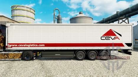Ceva Logistics de la peau pour les remorques pour Euro Truck Simulator 2