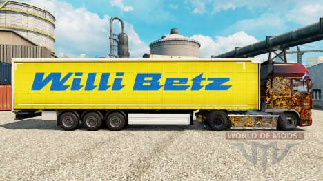 Willi Betz de la peau pour les remorques pour Euro Truck Simulator 2