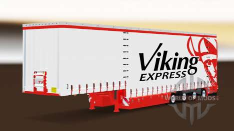 Rideau semi-remorque Krone Viking Express pour Euro Truck Simulator 2