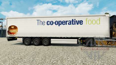 Haut Die co-operative food auf einen Vorhang sem für Euro Truck Simulator 2