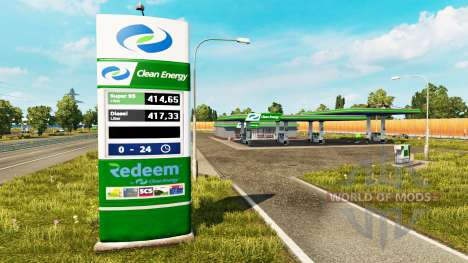 De nouvelles couleurs pour la station de gaz v0. pour Euro Truck Simulator 2