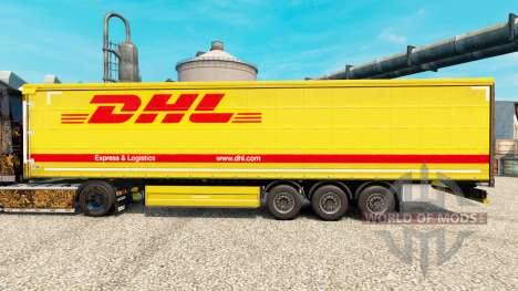 DHL v3 skin für Trailer für Euro Truck Simulator 2