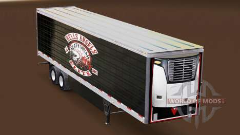 La peau des Hells Angels sur frigorifique semi-r pour American Truck Simulator