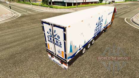 Semitrailer refrigerator Schmitz Trio Trans für Euro Truck Simulator 2