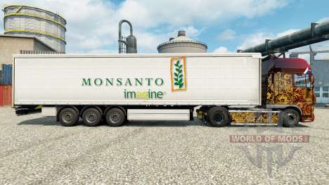 La peau Monsanto imaginer sur semi pour Euro Truck Simulator 2