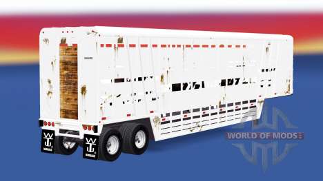 Semi-remorque-bovins transporteur Wilson pour American Truck Simulator