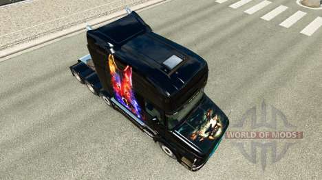 Peau de loup v2 pour Scania T camion pour Euro Truck Simulator 2