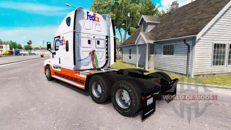 Die Haut auf der FedEx-truck-Freightliner Cascad für American Truck Simulator