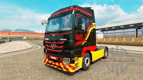 Pirelli peau pour camion Mercedes-Benz pour Euro Truck Simulator 2