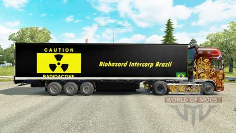 La peau de Biohazard Intercorp Brésil en demi pour Euro Truck Simulator 2