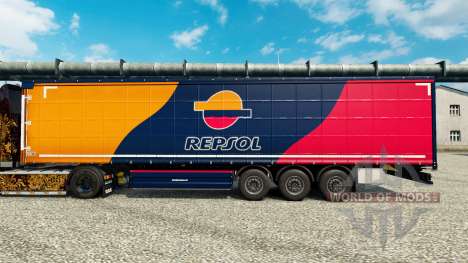 La peau Repsol pour les remorques pour Euro Truck Simulator 2