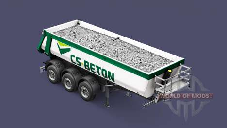 Semi-remorque benne Schmitz Cargobull CS-BÉTON pour Euro Truck Simulator 2