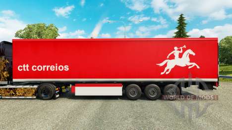 La peau CTT Correios de Portugal S. A sur les re pour Euro Truck Simulator 2