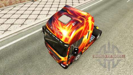 Feuer-Effekt-skin für Iveco-Zugmaschine für Euro Truck Simulator 2