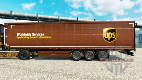 La Peau United Parcel Service Inc. sur semi pour Euro Truck Simulator 2