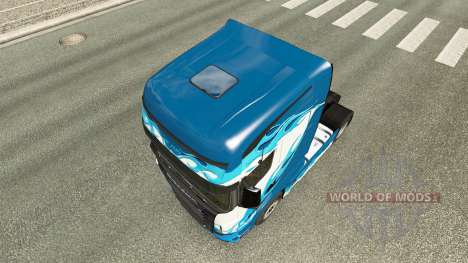 Flamme bleue de la peau pour Scania camion R700 pour Euro Truck Simulator 2