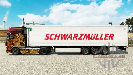 La peau Schwarzmuller semi-remorque sur un ridea pour Euro Truck Simulator 2