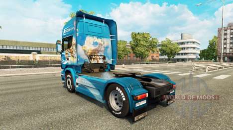 La peau Du Griffon tracteur Scania pour Euro Truck Simulator 2