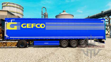 Gefco Haut für Anhänger für Euro Truck Simulator 2