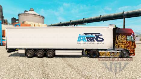 La peau Trans IAT remorques pour Euro Truck Simulator 2