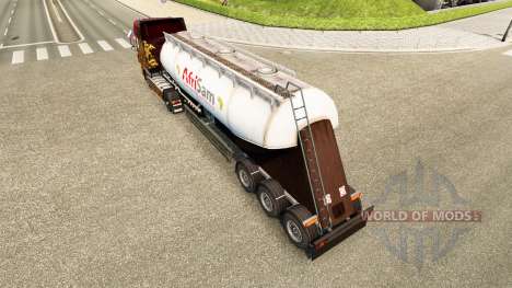 La peau AfriSam ciment semi-remorque pour Euro Truck Simulator 2