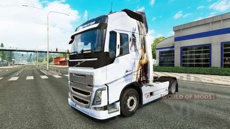 La peau Drache v1.1 tracteur Volvo pour Euro Truck Simulator 2
