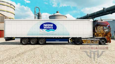 Nestle Waters de la peau pour les remorques pour Euro Truck Simulator 2