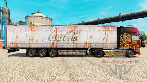 La peau de Coca-Cola sur rusty remorques pour Euro Truck Simulator 2