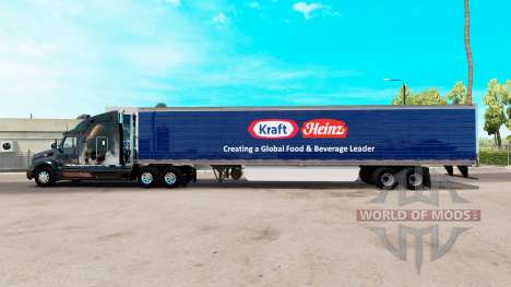 Skin Kraft Heinz extended trailer für American Truck Simulator
