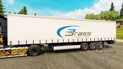Haut Messing-Transport-Logistik für Anhänger für Euro Truck Simulator 2