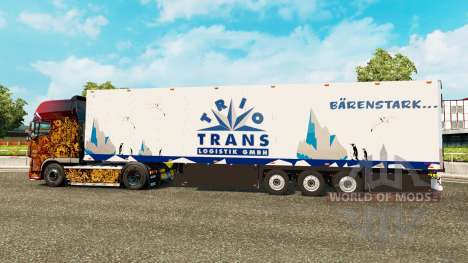 Semitrailer refrigerator Schmitz Trio Trans für Euro Truck Simulator 2