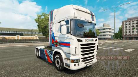 La peau Martini Rancing sur le tracteur Scania pour Euro Truck Simulator 2