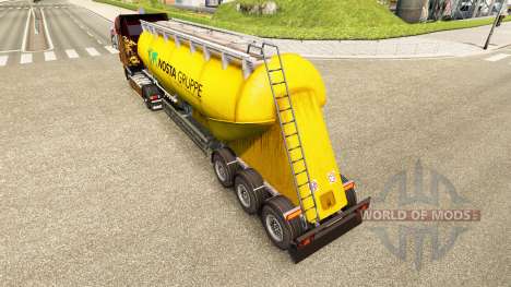 La peau Nosta Gruppe, le ciment de la semi-remor pour Euro Truck Simulator 2