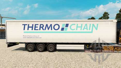 La peau Thermo Chaîne sur un rideau semi-remorqu pour Euro Truck Simulator 2
