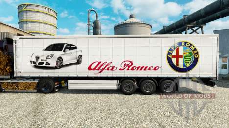 Alfa Romeo peau pour les remorques pour Euro Truck Simulator 2