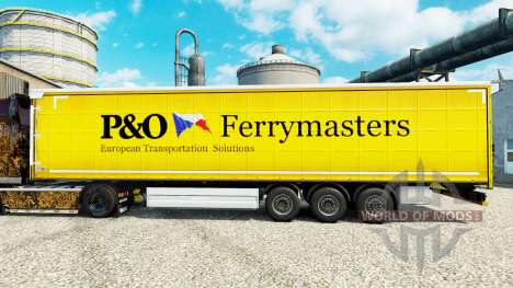 La peau de P&O Ferrymasters pour les remorques pour Euro Truck Simulator 2