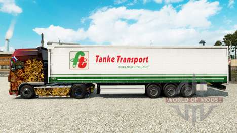 Haut Tanke Transport auf semi-trailer Vorhang für Euro Truck Simulator 2