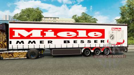 Vorhang semi-trailer Miele für Euro Truck Simulator 2