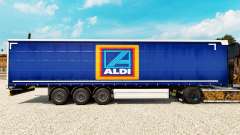 Haut Aldi auf einen Vorhang semi-trailer für Euro Truck Simulator 2
