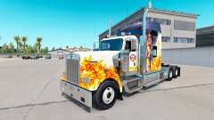 La peau du sapeur-Pompier sur le camion Kenworth W900 pour American Truck Simulator