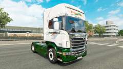 La peau Panexpress sur tracteur Scania pour Euro Truck Simulator 2