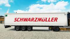 Haut Schwarzmuller semi-trailer auf einen Vorhang für Euro Truck Simulator 2