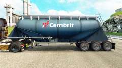 Skin Cembrit cement semi-trailer pour Euro Truck Simulator 2